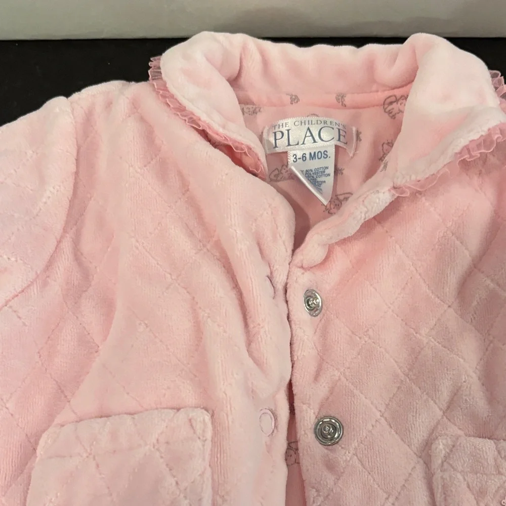 The Children's Place Pink Girls Velour Matching Set